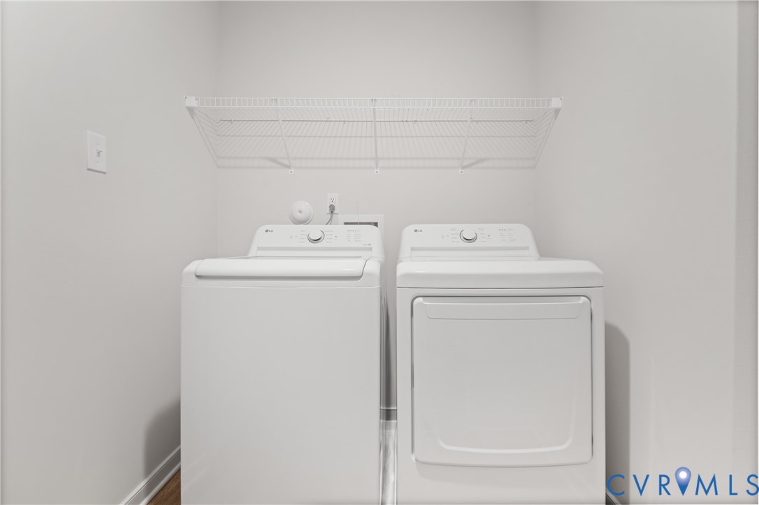 11348 Benton Pointe Way Chester, VA 23831 - Photo 33 of 45 a utility room with dryer and washer