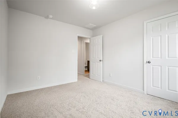 a view of an empty room