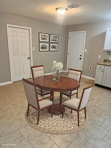 a view of an empty room