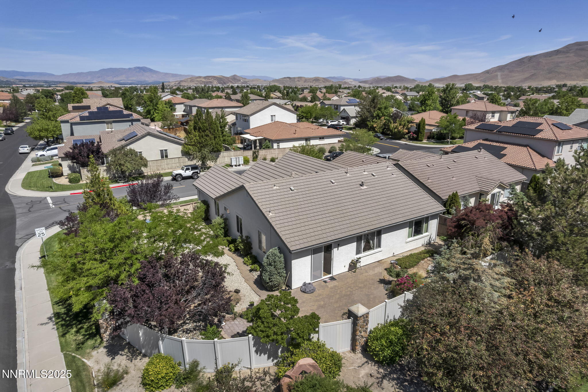 10598 Fort Morgan Way Reno, NV 89521 - Photo 44 of 62 an aerial view of a houses with a city view