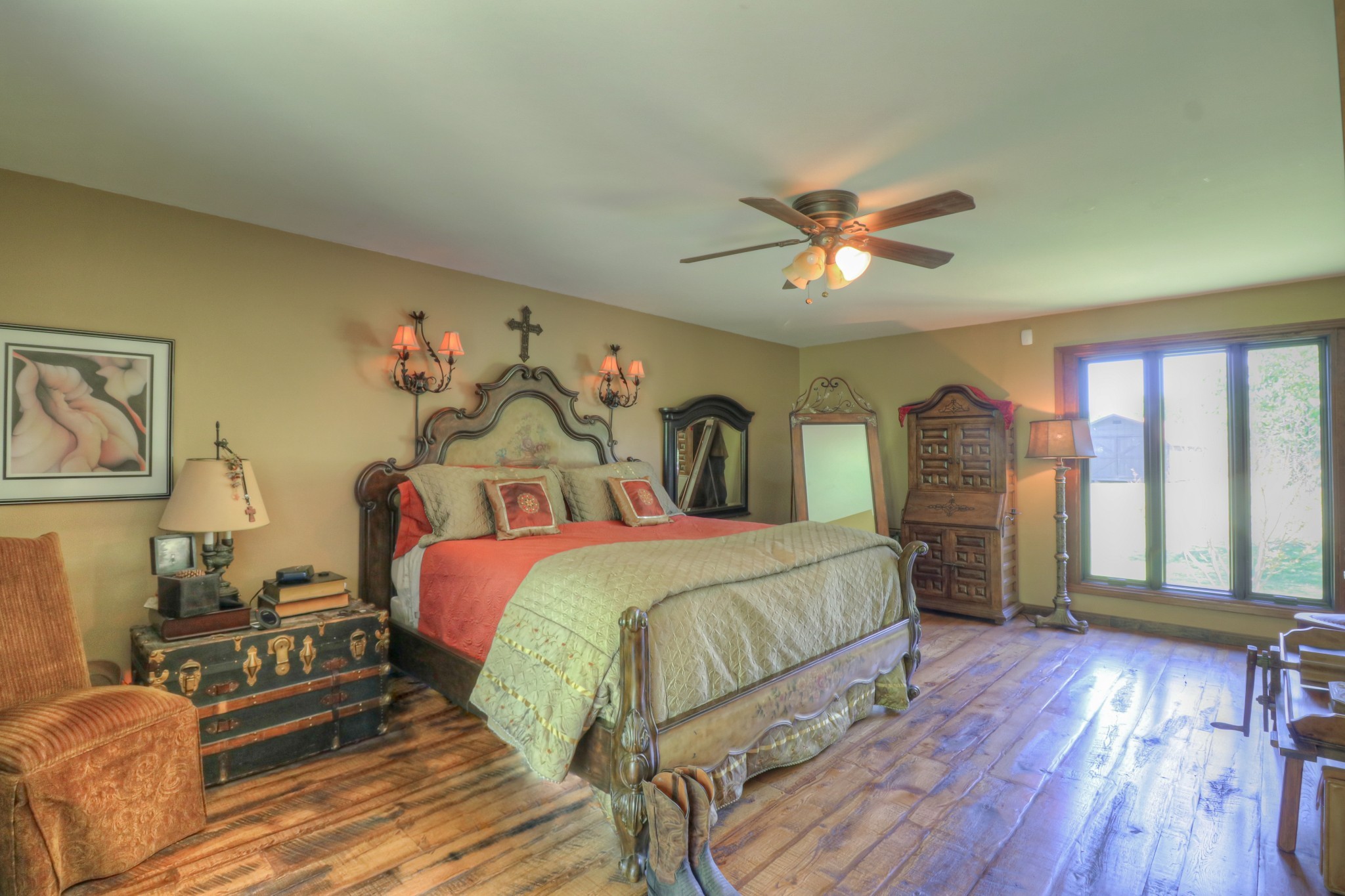 7308 Walker Road Fairview, TN 37062 - Photo 26 of 36 a bedroom with a bed and wooden floor