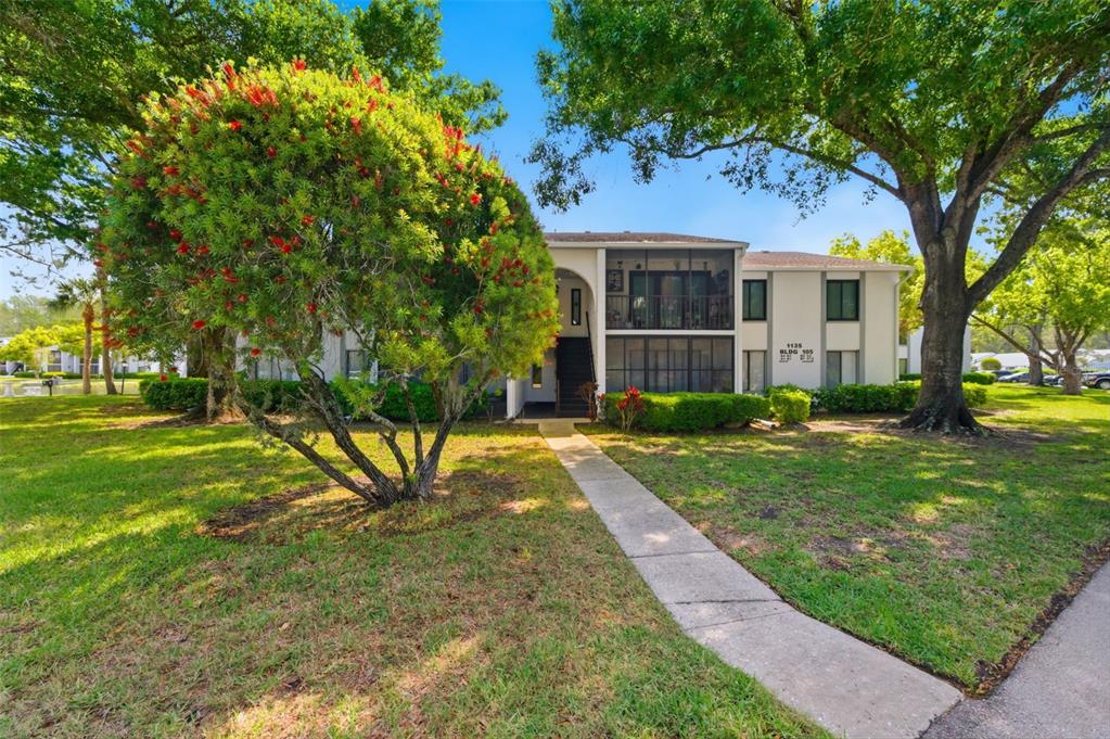 1135 Pine Ridge Circle West, Unit A2 Tarpon Springs, FL 34688 - Photo 3 of 63 a view of a yard in front of house