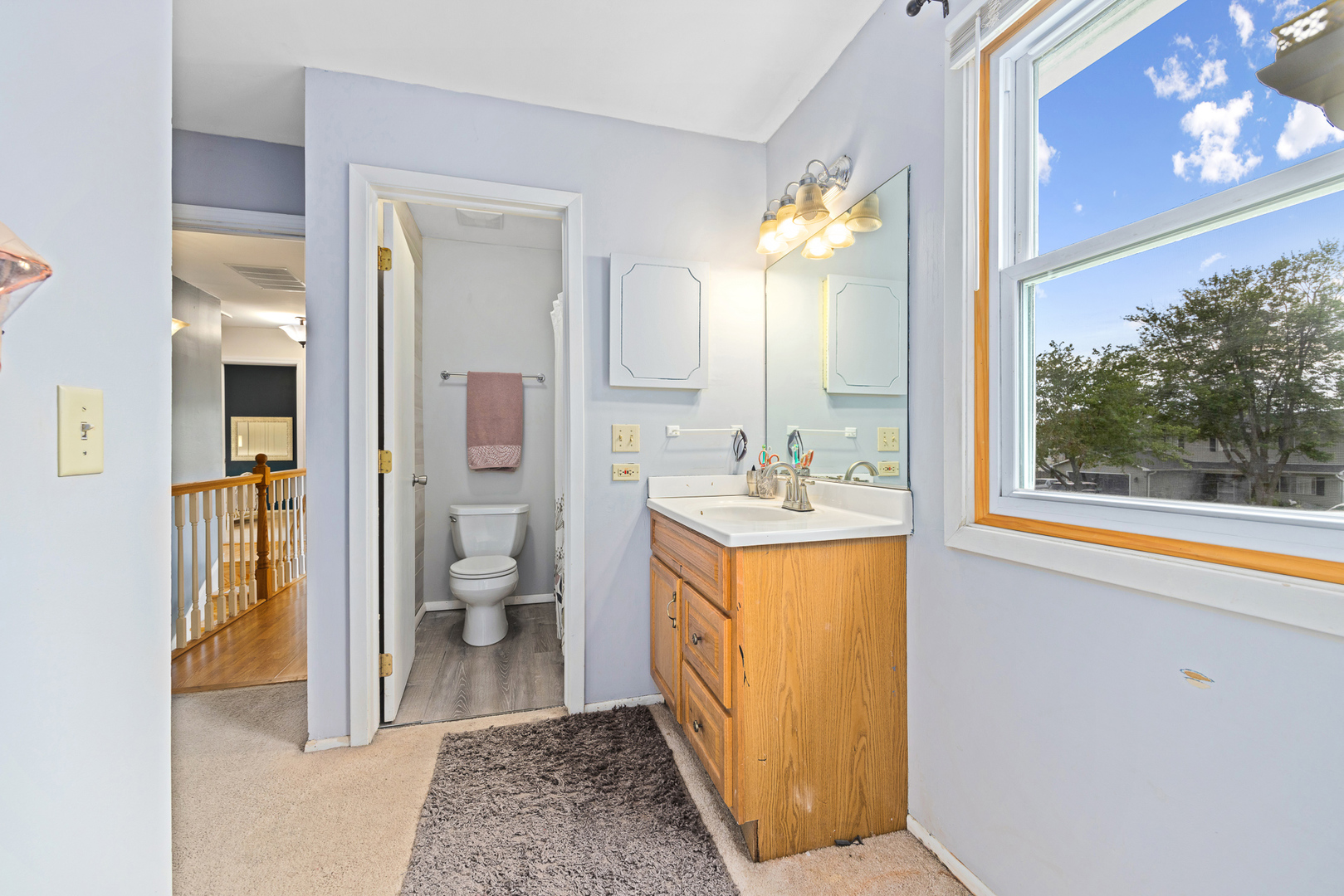 302 Thistle Drive Bolingbrook, IL 60490 - Photo 17 of 33 a bathroom with a sink and a mirror