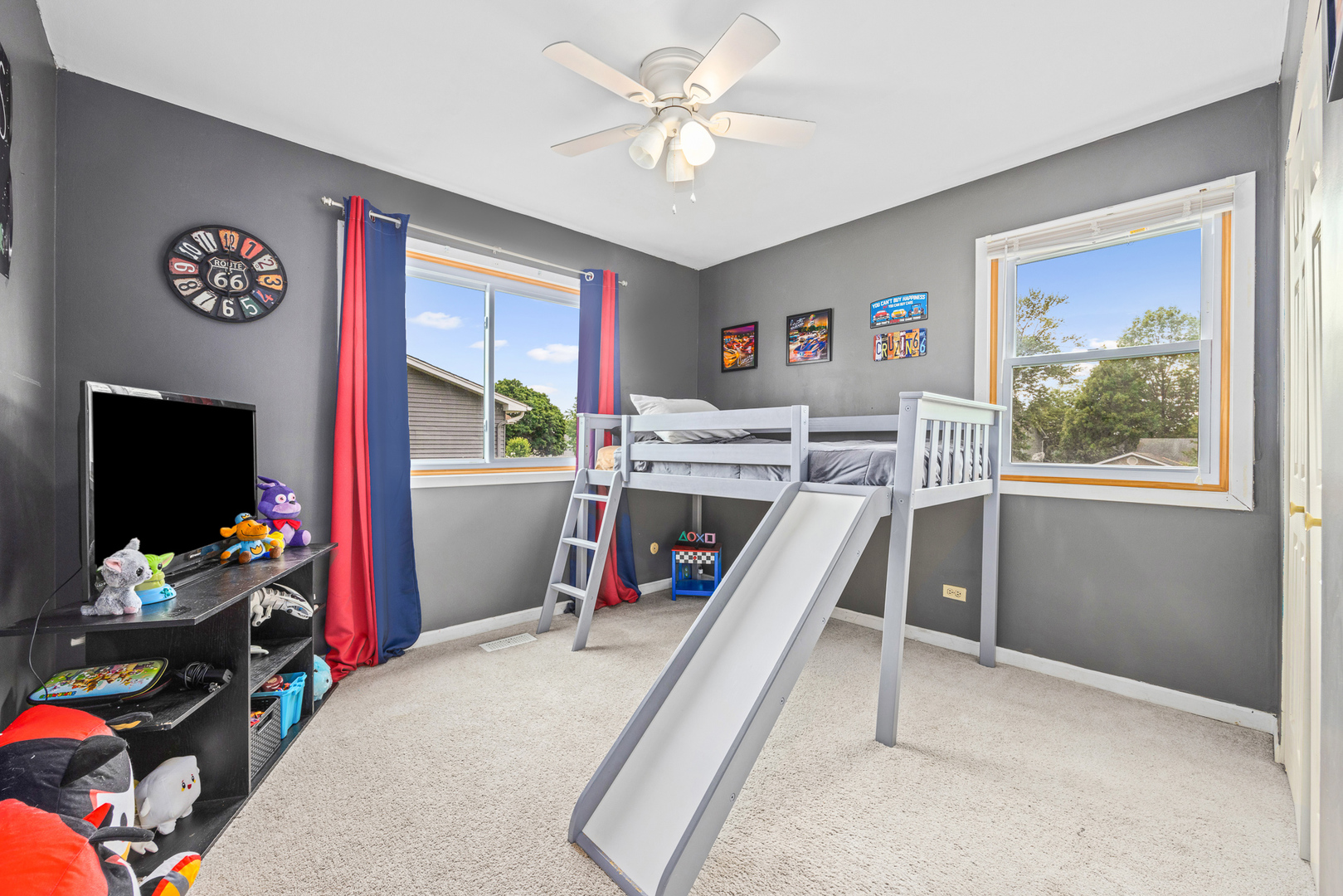302 Thistle Drive Bolingbrook, IL 60490 - Photo 20 of 33 a view of a workspace with furniture and a window