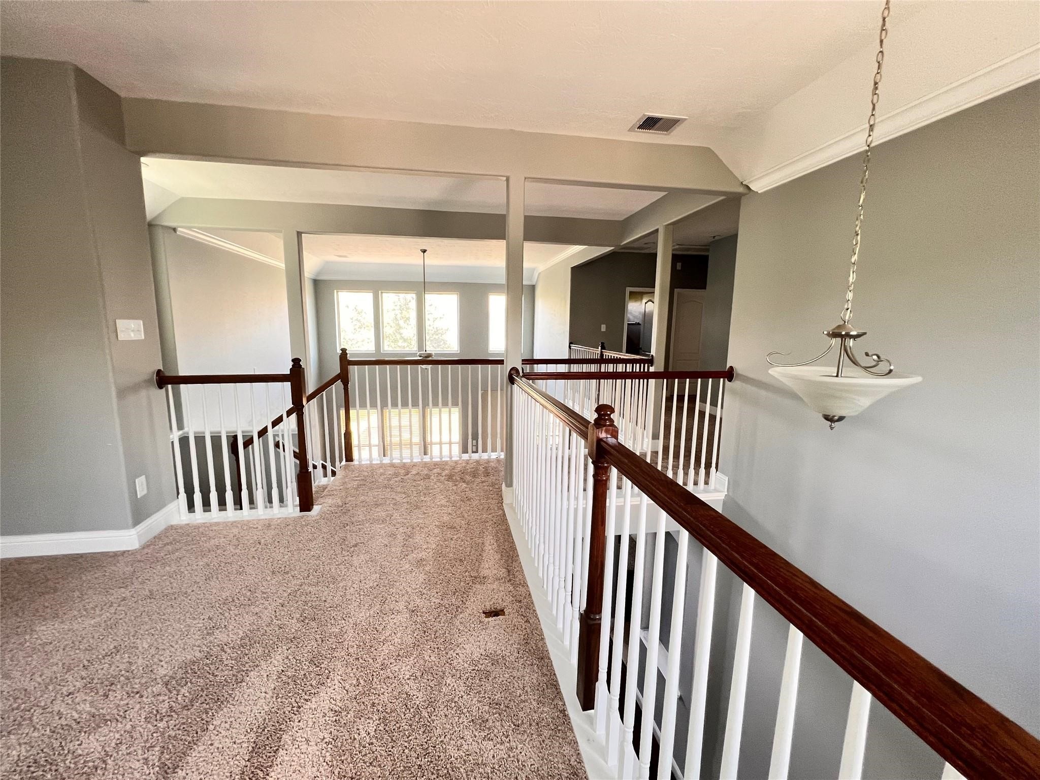 26842 Trinity Trail Cypress, TX 77433 - Photo 22 of 31 a view of staircase with railing and white walls