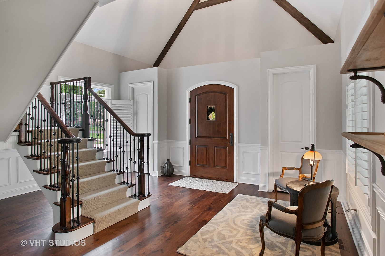726 Hastings Street Park Ridge, IL 60068 - Photo 5 of 38 a view of entryway with wooden floor and stairs