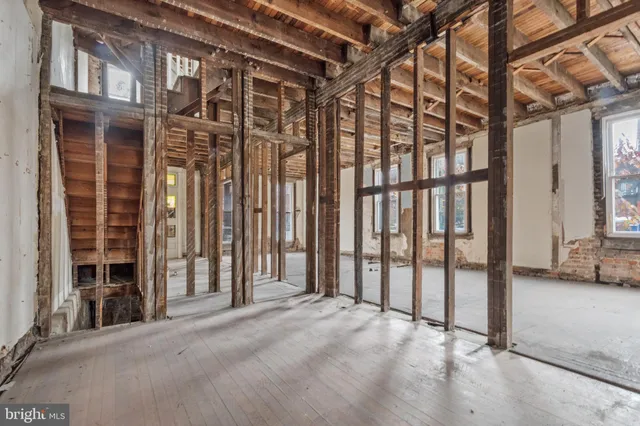 a view of a porch of a house
