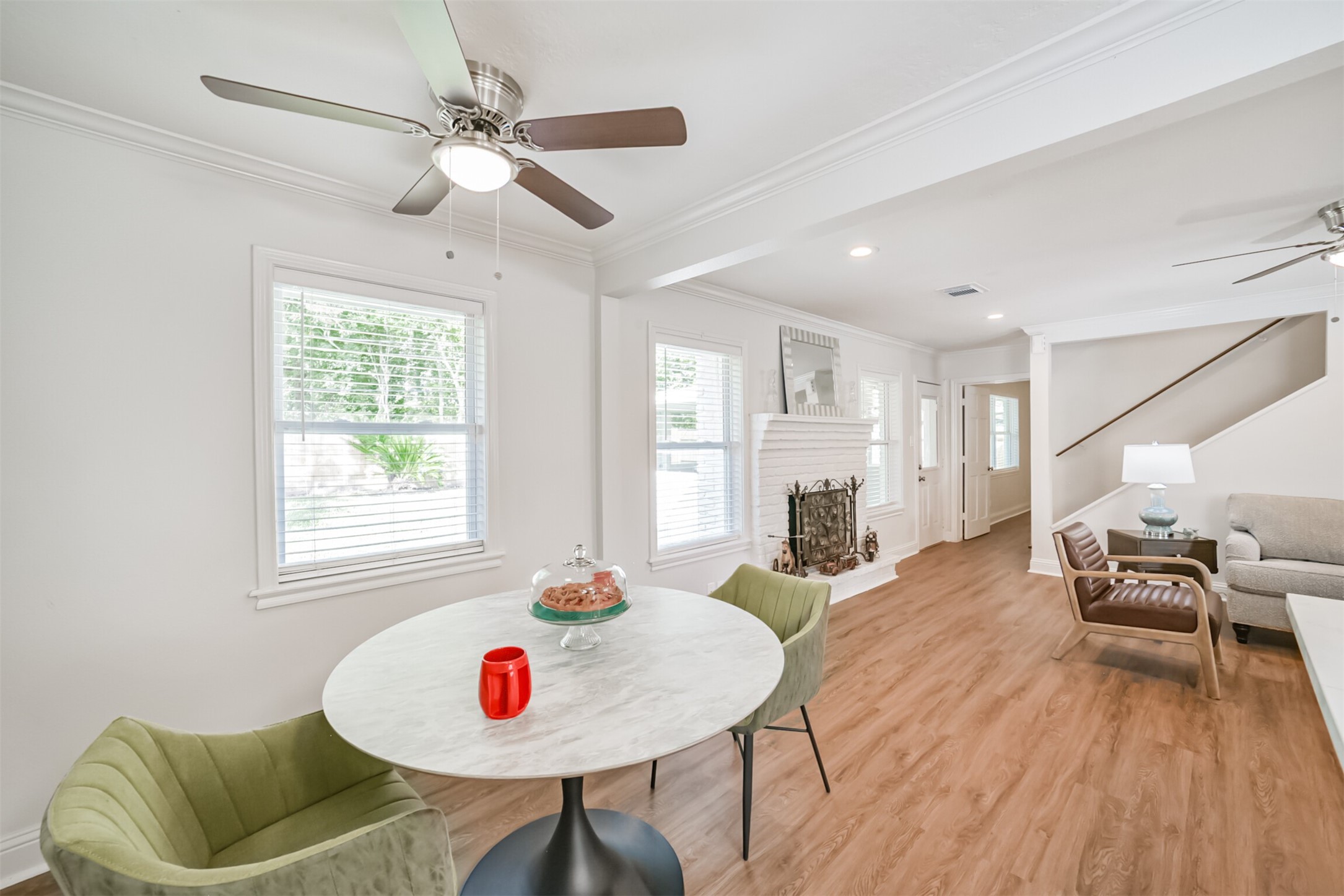3319 Springrock Lane Houston, TX 77080 - Photo 15 of 41 a living room with furniture and a wooden floor