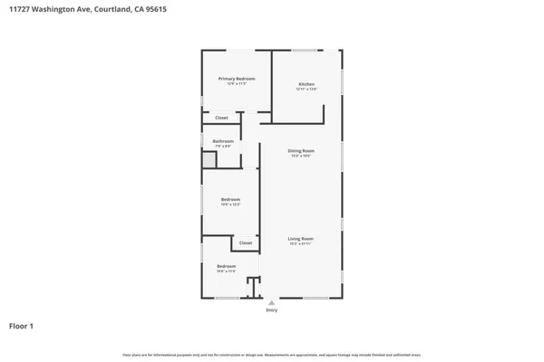 $485,000 | 11727 Washington Avenue, Courtland, CA 95615