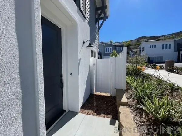 a view of front door of house