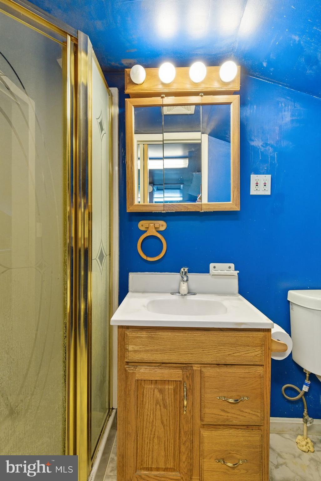 8261 Spring Knoll Drive Pasadena, MD 21122 - Photo 44 of 49 a bathroom with a sink and a mirror