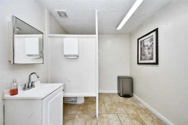 a view of a street sign