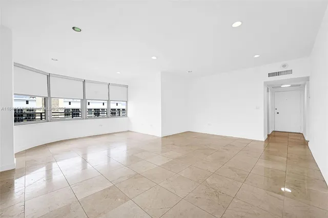 a view of a balcony with city view