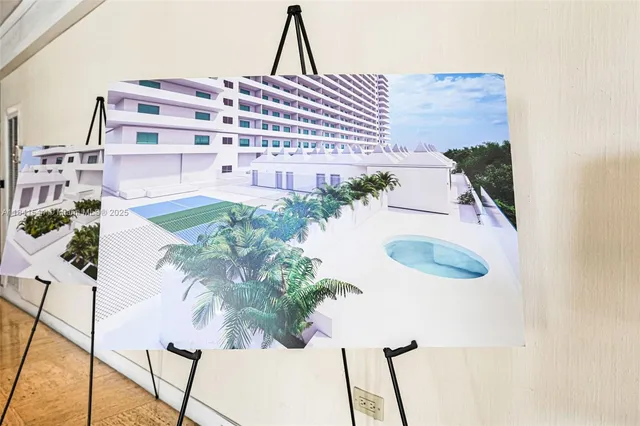 a view of a balcony with an outdoor space