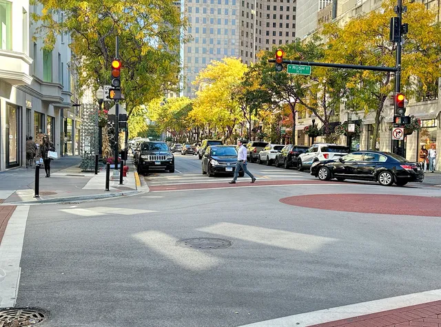 a view of a street with cars