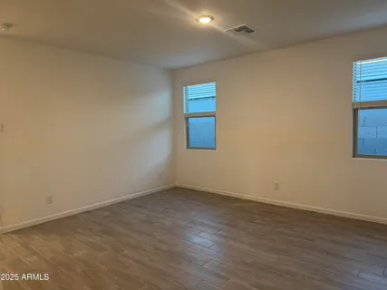 an entrance to house with yard