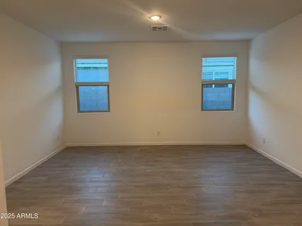 a front view of a house with a space