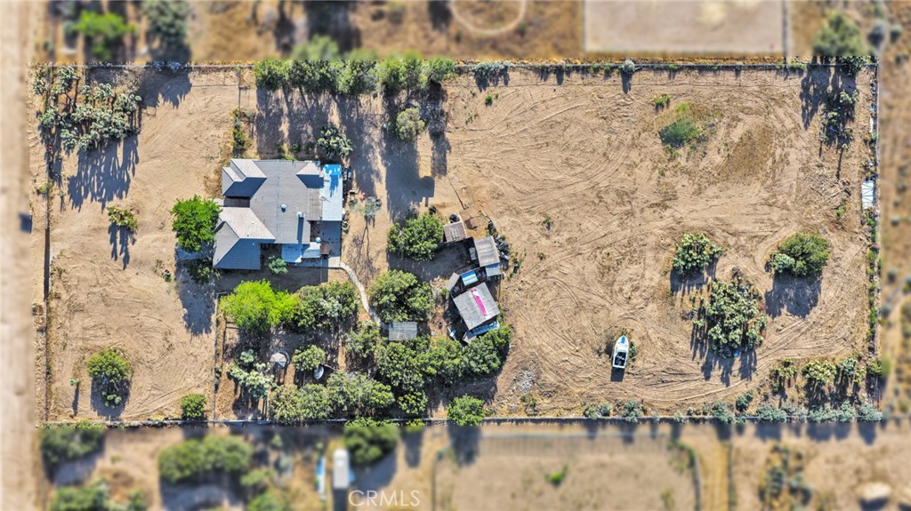6414 Nielson Road Phelan, CA 92371 - Photo 72 of 74 an aerial view of house with yard and outdoor seating