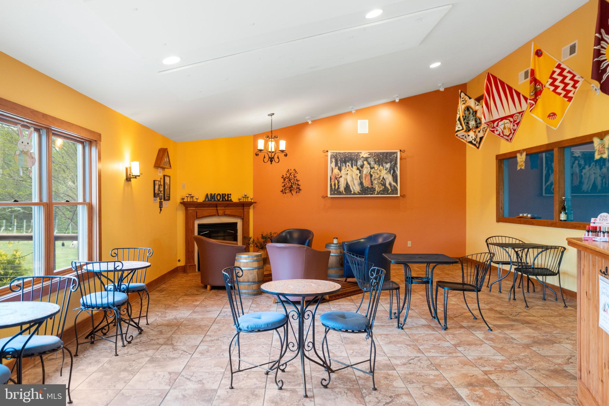 92 School House Road Washington, VA 22747 - Photo 16 of 68 a view of a dining room with furniture and a potted plant