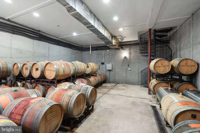 a front view of a house with a yard and potted plants