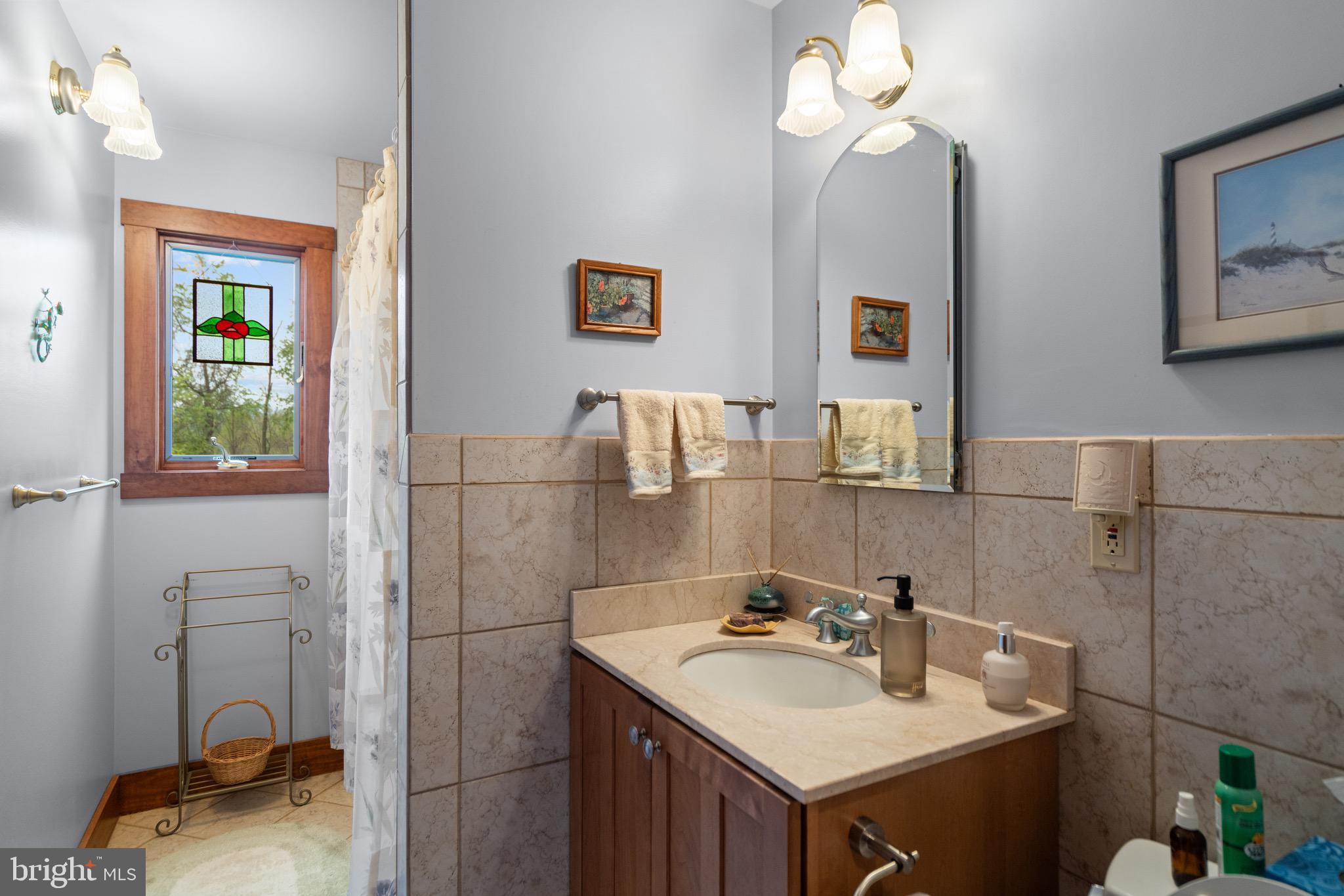 92 School House Road Washington, VA 22747 - Photo 54 of 68 a bathroom with a sink and a mirror