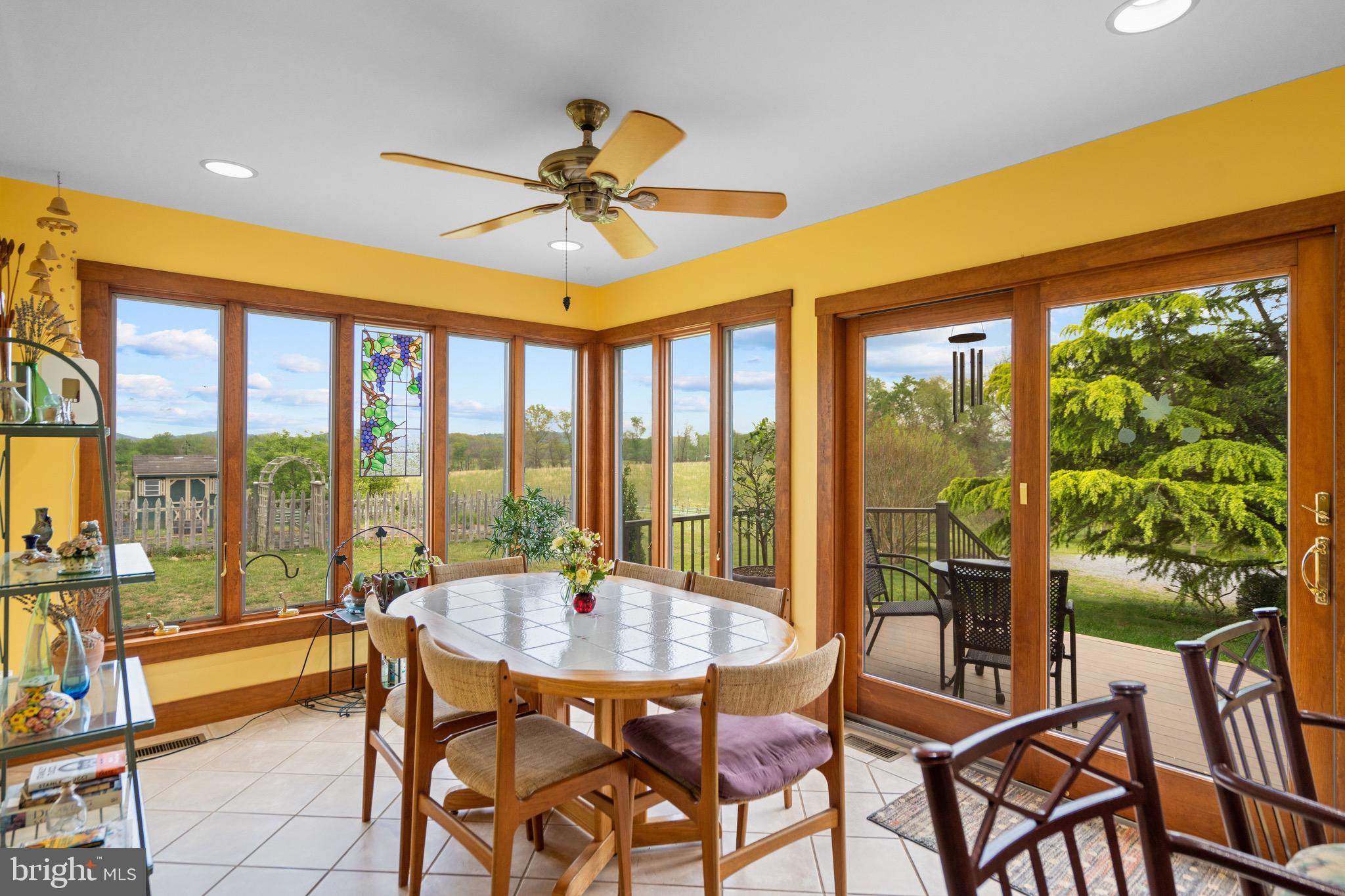 92 School House Road Washington, VA 22747 - Photo 63 of 68 a view of a dining room with furniture window and outside view