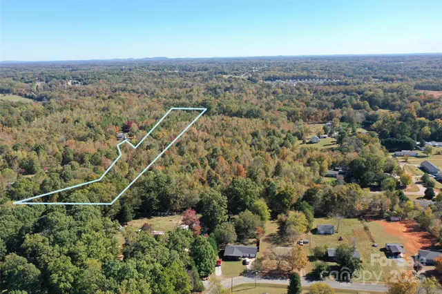 an aerial view of multiple house