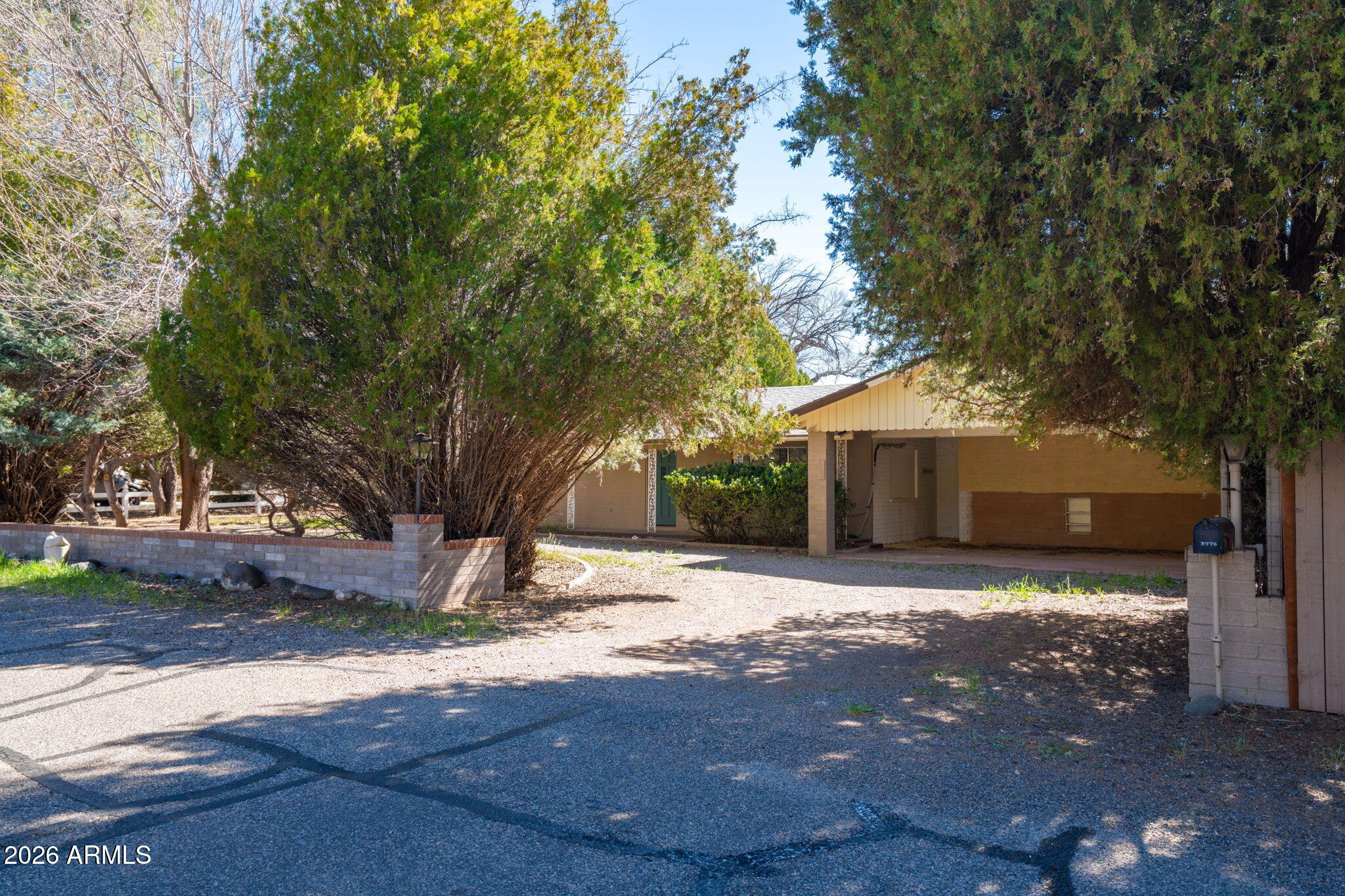 3775 East Sycamore Lane Rimrock, AZ 86335 - Photo 3 of 40 a view of a yard with a tree in the background