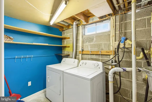 a view of storage and utility room