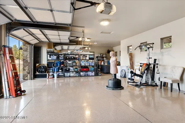 a view of a road with snow on the side of the road
