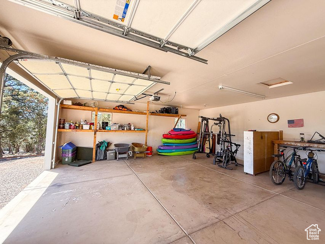 425 East Mule Deer Road Central, UT 84722 - Photo 48 of 72 Garage featuring a garage door opener