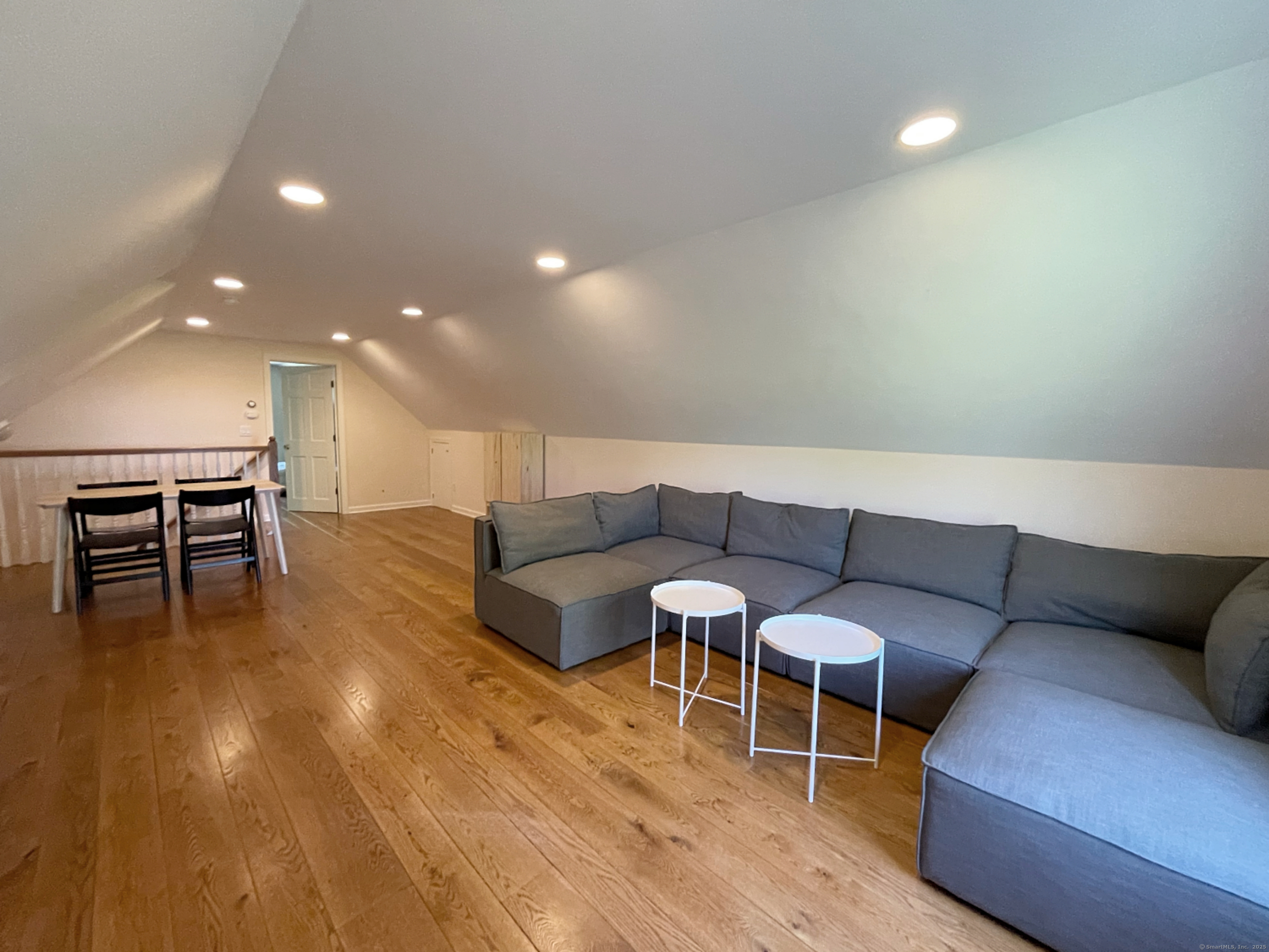 170 Rabbit Hill Road Warren, CT 06777 - Photo 17 of 28 a living room with furniture and kitchen view
