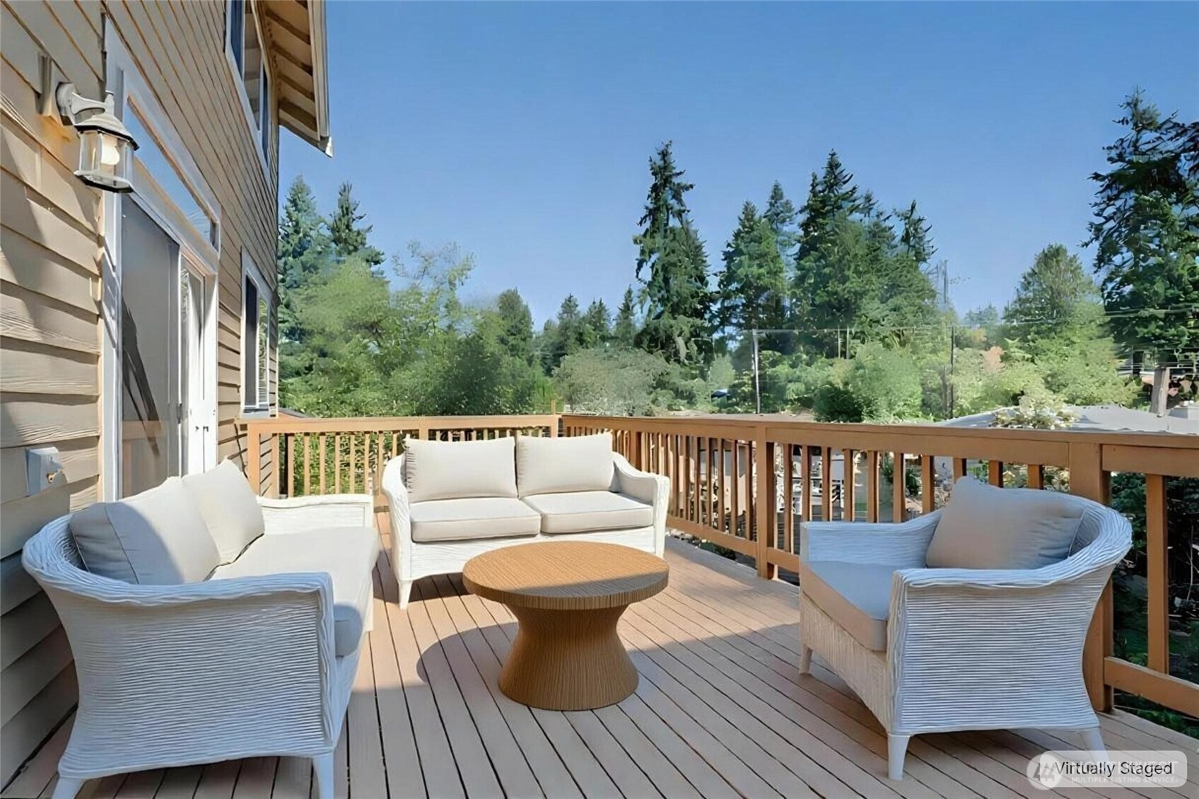 16555 Carlyle Hall Road North Shoreline, WA 98133 - Photo 25 of 27 a view of a balcony with furniture