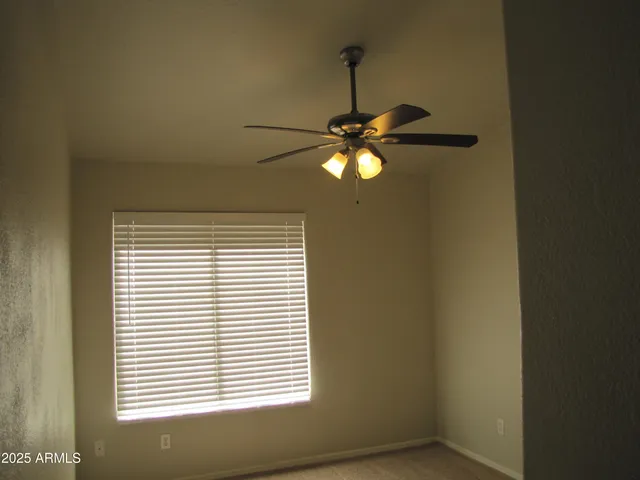 a view of a livingroom with a window