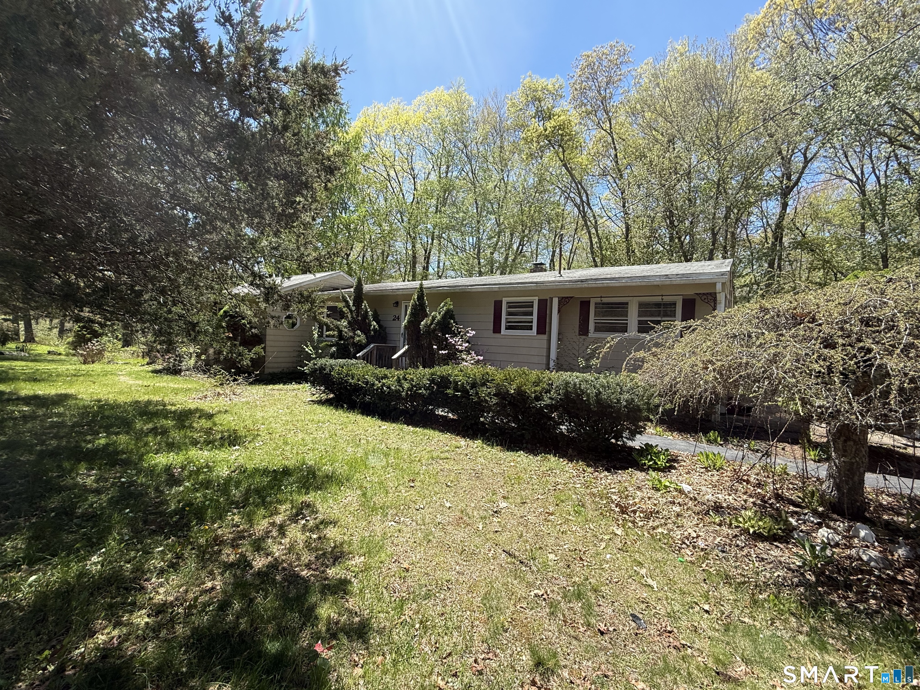 24 Oak Road Montville, CT 06370 - Photo 1 of 5 a view of a house with a yard