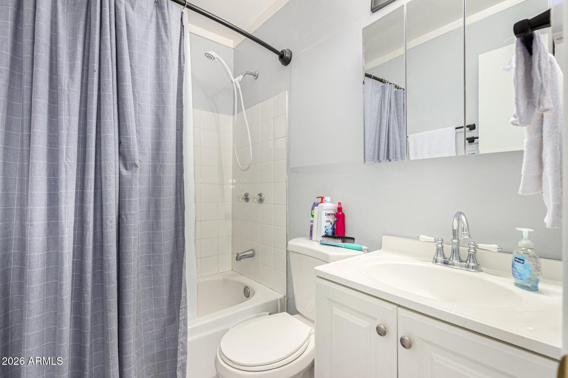 1908 West Berridge Lane, Unit 1 Phoenix, AZ 85015 - Photo 18 of 29 a bathroom with a sink toilet vanity and shower