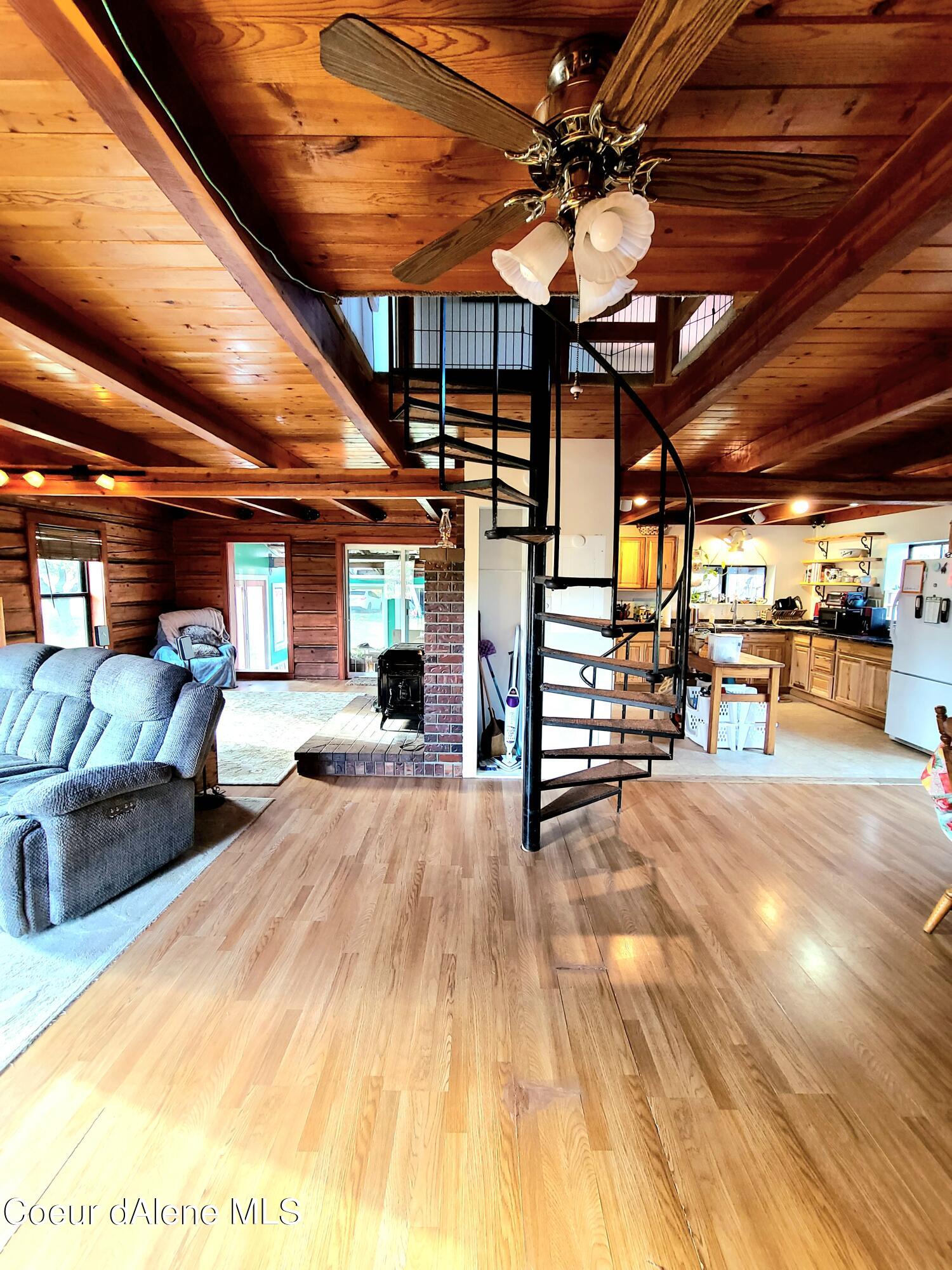 616 Painter Road Clark Fork, ID 83811 - Photo 16 of 64 Spiral Staircase