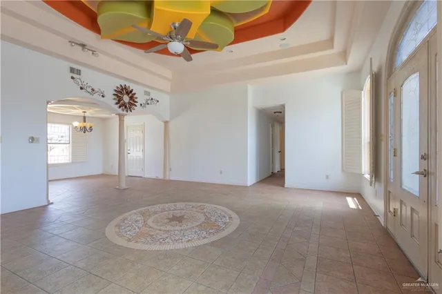 a view of a livingroom with a staircase