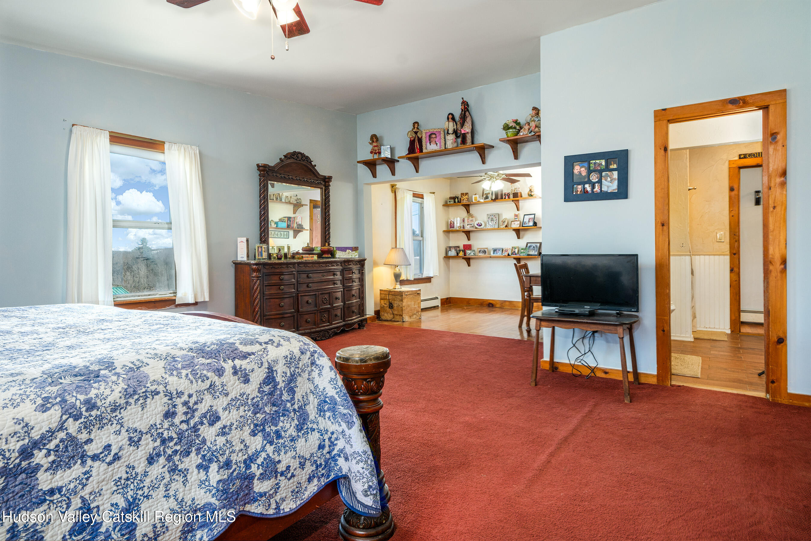 802 County Highway 3A Unadilla, NY 13849 - Photo 20 of 65 a bedroom with a bed and a flat screen tv