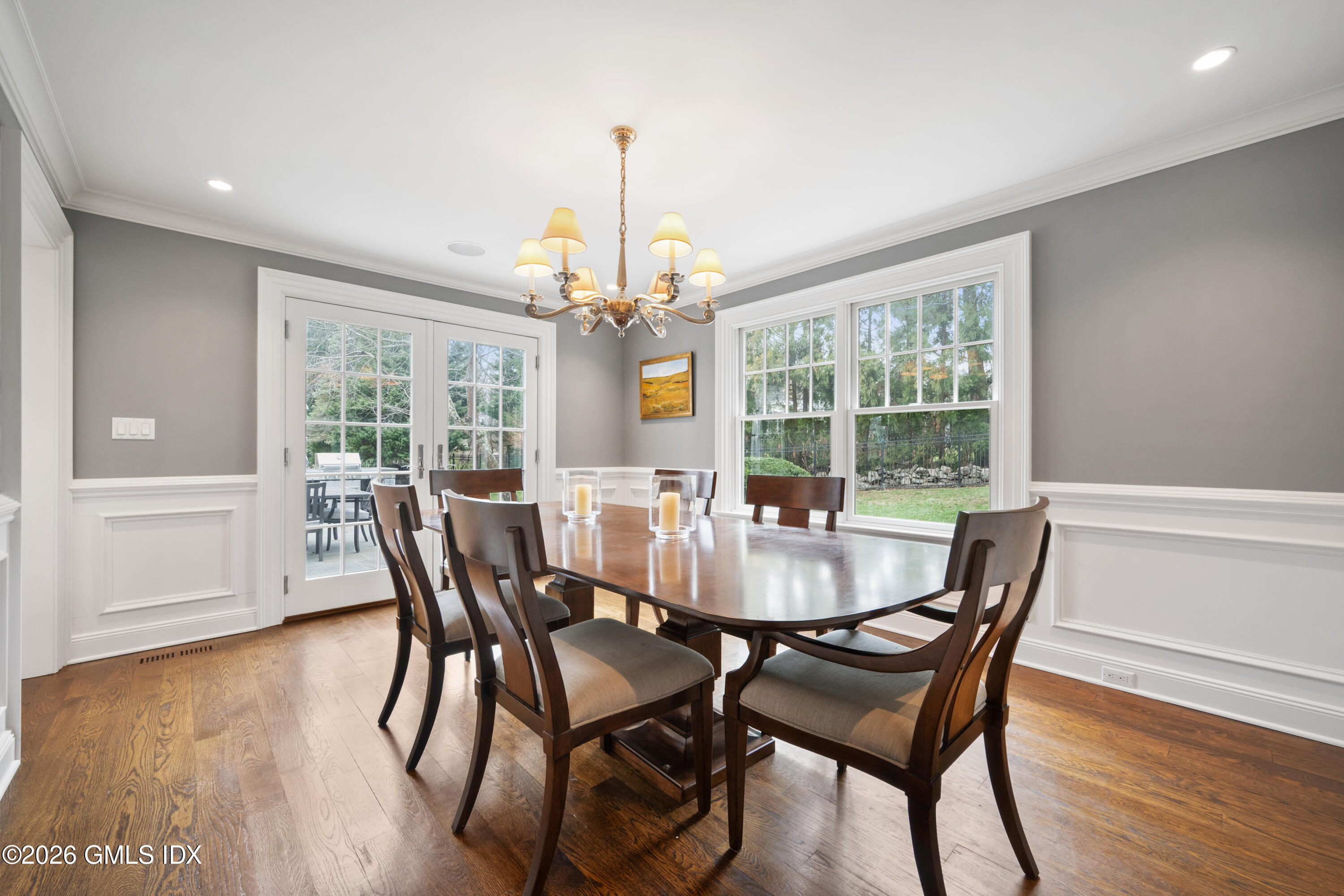 15 Pell Place Riverside, CT 06878 - Photo 11 of 35 a view of a dining room with furniture window and wooden floor