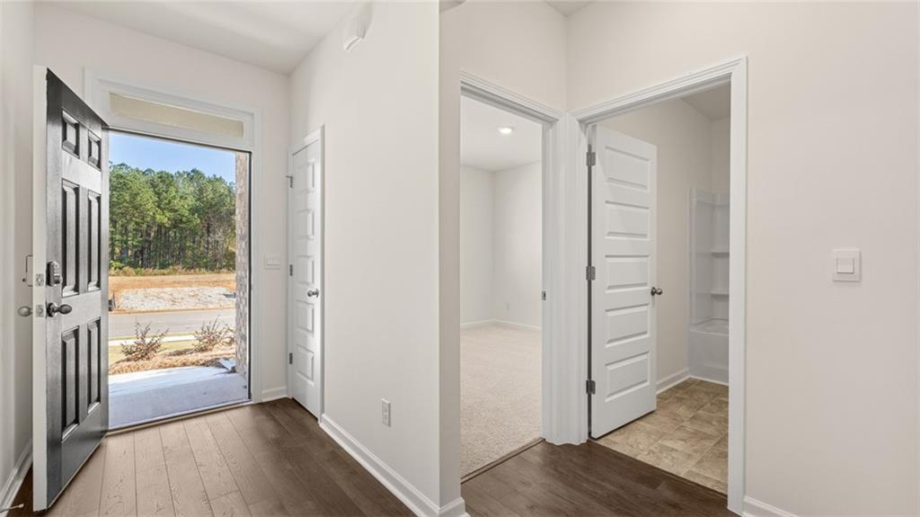 644 Whitman Lane Stockbridge, GA 30281 - Photo 8 of 43 a view of entryway with wooden floor