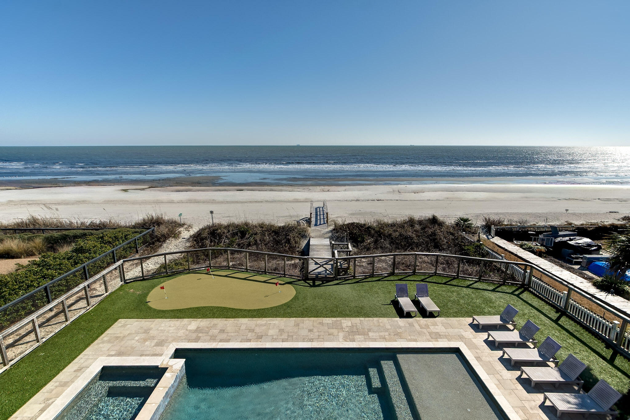 512 Ocean Boulevard Isle of Palms, SC 29451 - Photo 32 of 34 View of pool and ocean from porch