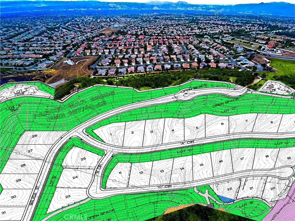 3933 Malaga Street Corona, CA 92882 - Photo 3 of 18 an aerial view of a house with a garden and deck