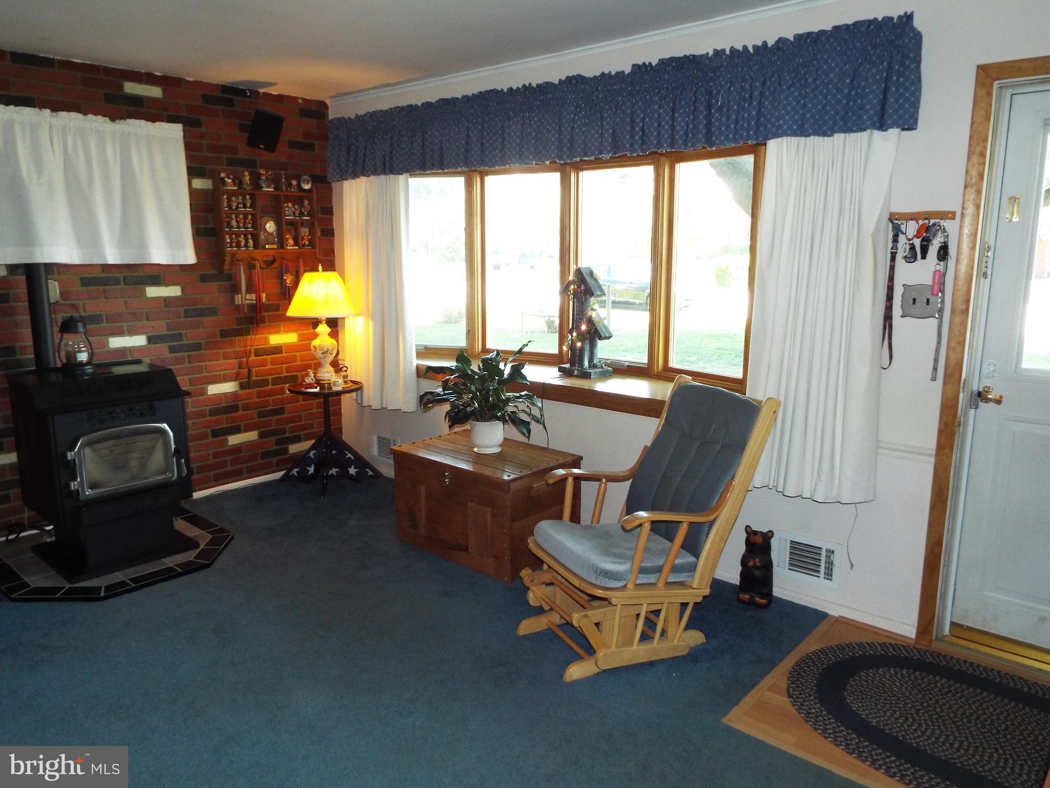 5956 Hunt Club Road Elkridge, MD 21075 - Photo 15 of 30 Living Room with Pellet Stove
