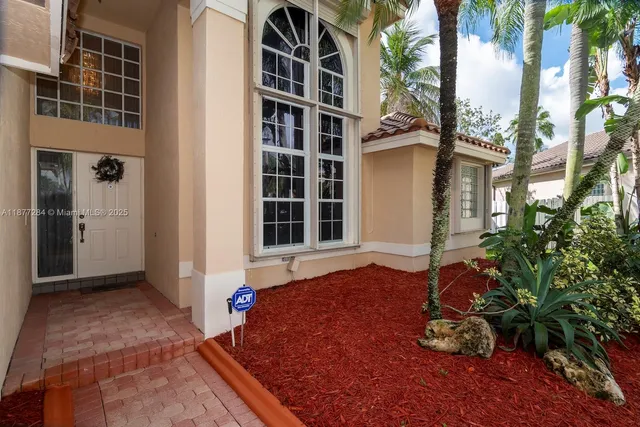a view of front door of house