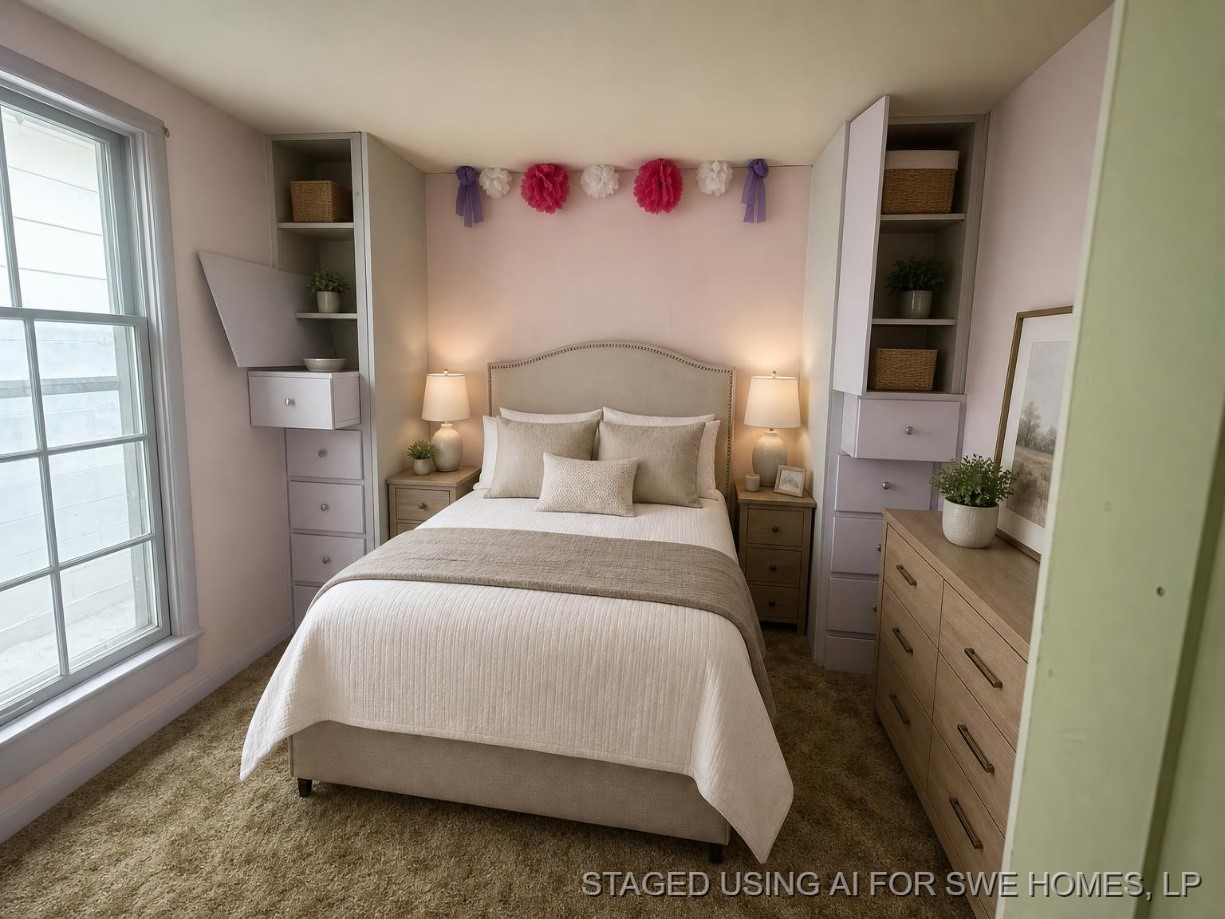 516 East Madison Street Lubbock, TX 79403 - Photo 16 of 18 a bedroom with a bed and a window