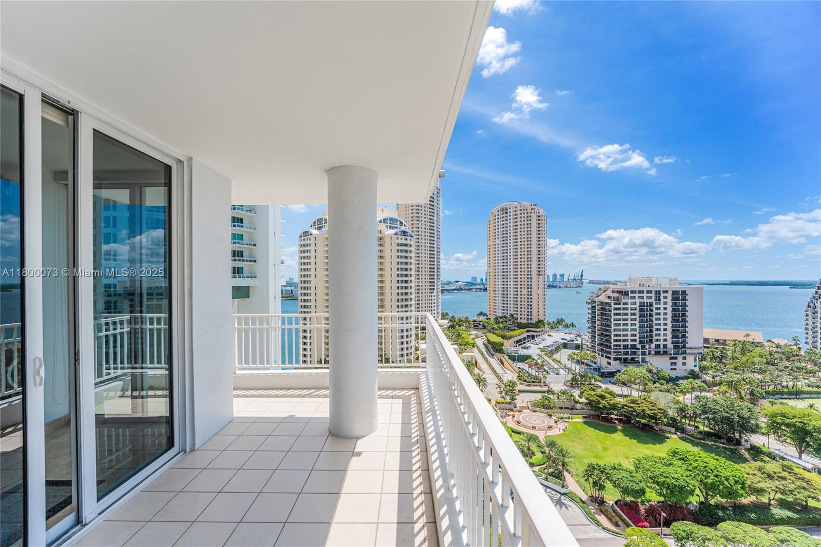801 Brickell Key Boulevard, Unit 1911 Miami, FL 33131 - Photo 1 of 21 a view of balcony with city view