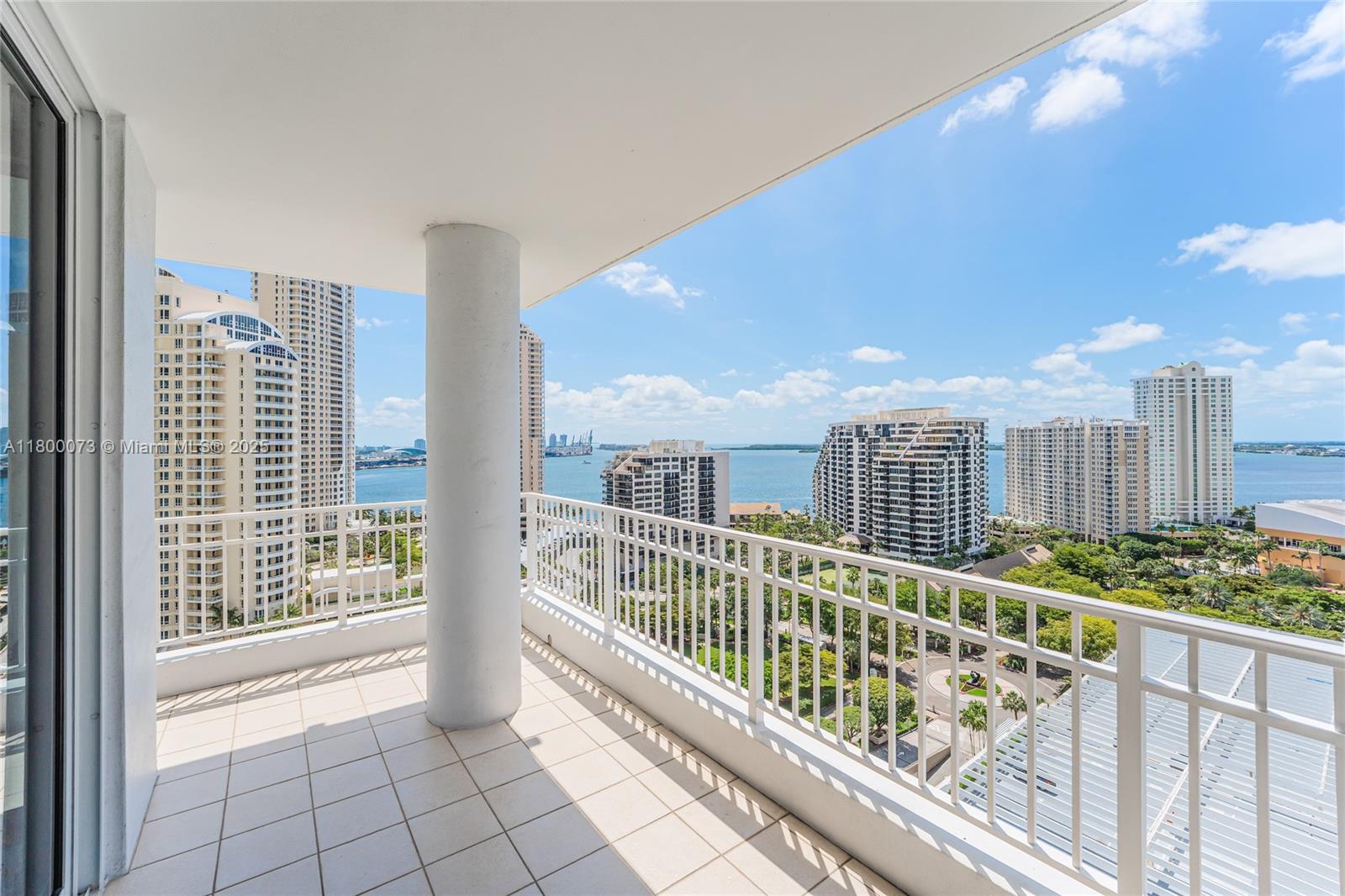 801 Brickell Key Boulevard, Unit 1911 Miami, FL 33131 - Photo 18 of 21 a view of balcony with furniture