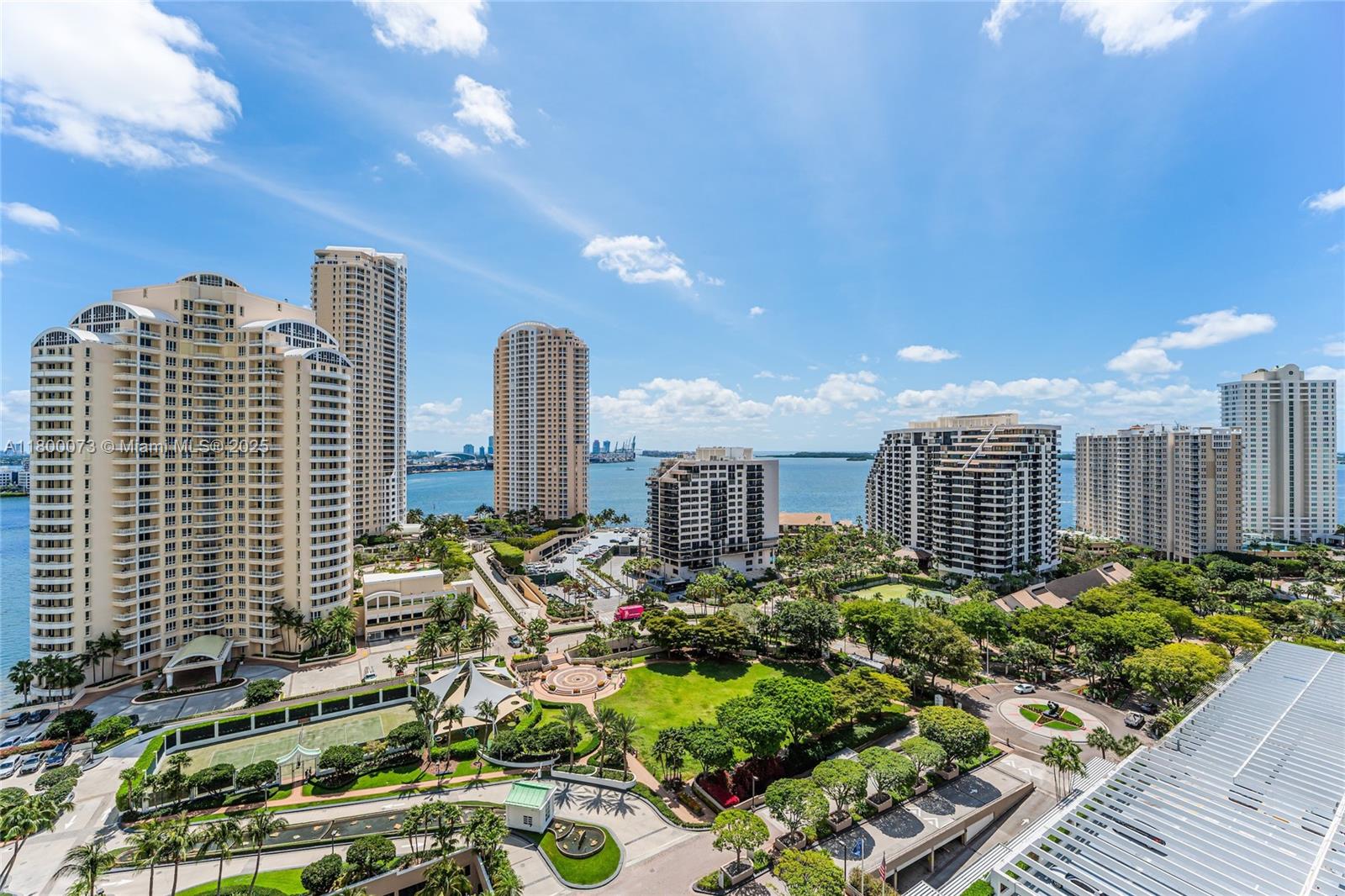 801 Brickell Key Boulevard, Unit 1911 Miami, FL 33131 - Photo 3 of 21 a view of a city with tall buildings