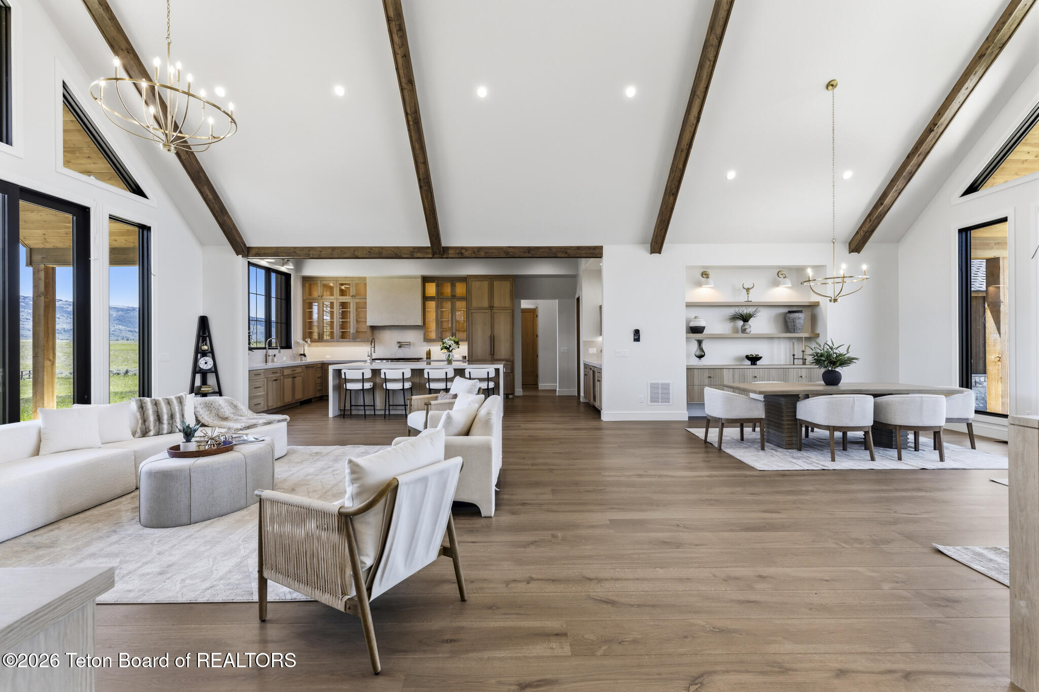 2331 Indian Ridge Road Tetonia, ID 83452 - Photo 25 of 81 Great Room-Dining-Kitchen